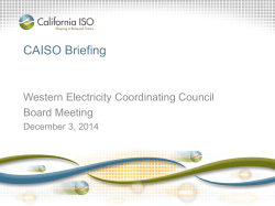 CAISO Technical Session Presentation 12-3-2014