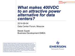 Selection of 400V DC Sites
