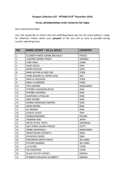 1. Staff Passport Collection list 04 November 2014