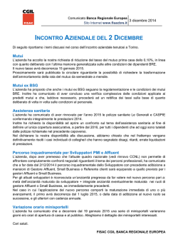 incontro aziendale del 2 dicembre