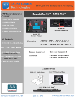RC3X-PSX Data Sheet - Sound Control Technologies