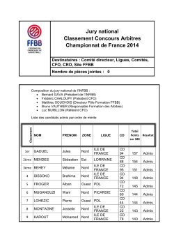 2014-05-23 Resultats Classements Concours Arbitres CDF