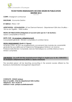 IUT GEA AURILLAC PRAG 1109 MERIADE PROFIL INITIAL ET FINAL
