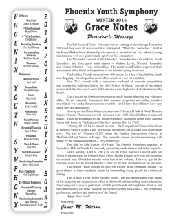 Grace Notes &ndash; Winter 2014
