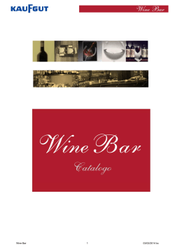 Catalogo Wine Bar