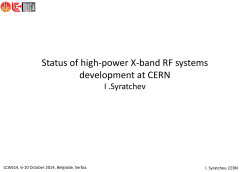 Status of high-power X-band RF systems development at CERN