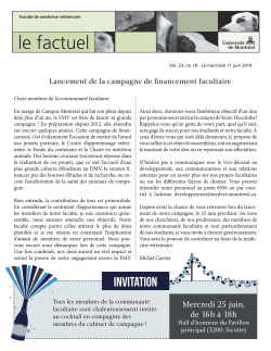 Le Factuel - Vol 23, no 10 - Le 4 juin 2014