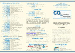 2nd flyer announcement - Large-volume CO2 recycling