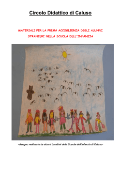 Materiali per la prima accoglienza degli aluni stranieri nella scuola
