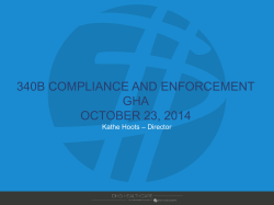 340B Compliance and Enforcement - Kathe Hoots