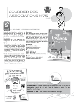 courrier des associations n°75