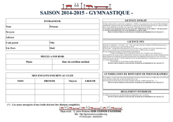fiches inscription entraineurs gymnastique