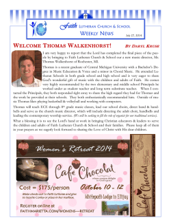 weekly news welcome thomas walkenhorst! by daryl kruse