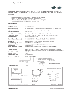 HCMOS/TTL CRYSTAL OSCILLATOR IN 7x5 mm QFN PLASTIC