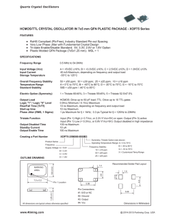 HCMOS/TTL CRYSTAL OSCILLATOR IN 7x5 mm QFN PLASTIC