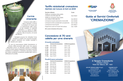 guida ai servizi cimiteriali: cremazione