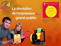 Imprimantes 3D de table
