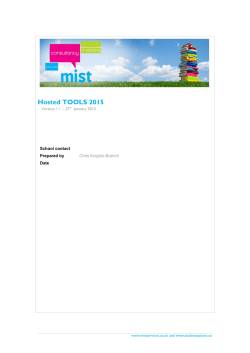 Hosted TOOLS 2015