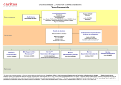 Organigramme Fondation Caritas Luxemburg 1.4.2014