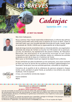 Journal Municipal septembre 2014 (pdf - 1.6 Mo)