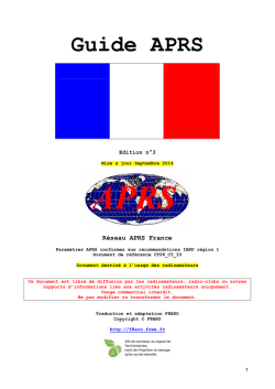 Guide APRS - F8ARO