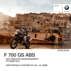 Prezzi e equipaggiamenti F 700 GS ABS (PDF, 238 kb)