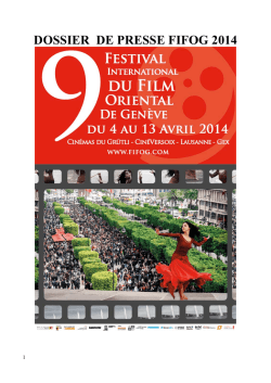 DOSSIER DE PRESSE FIFOG 2014