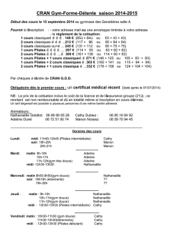 FIche de renseignements