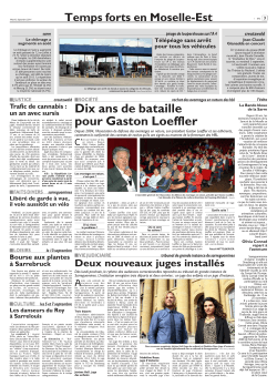 Dix ans de bataille pour Gaston Loeffler - Eurodistrict Saar