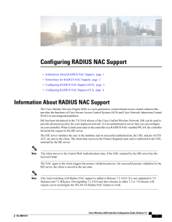 Configuring RADIUS NAC Support (GUI)
