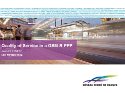 Quality of Service in a GSM-R PPP