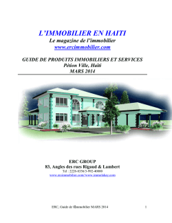 IMMOBILIERS MARS 2014