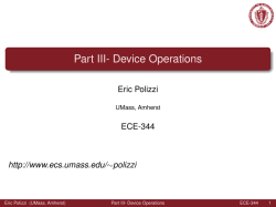 Part III- Device Operations