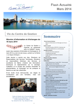 Sommaire - CDG Charente