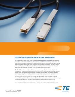 QSFP+ High-Speed Copper Cable Assemblies