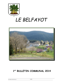 LE BELFAYOT - Village de Belfahy