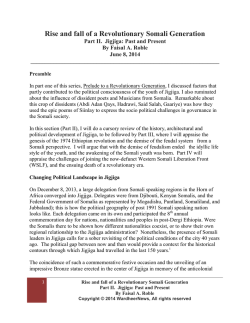 Jigjiga past and present Part II