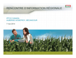Ing&eacute;nierie - iffco canada