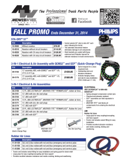 FALL PROMO Ends December 31, 2014