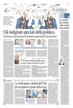 Gli indignati speciali della politica