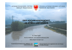 Hochwasserdienst Etsch - Autonome Provinz S&uuml;dtirol