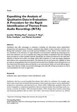 Expediting the Analysis of Qualitative Data in Evaluation: A