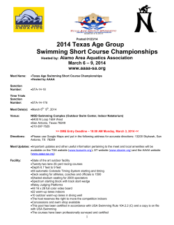 Meet Info - pdf - South Texas Swimming