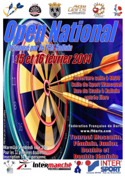 Livret Open National FCM 2014