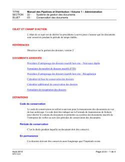 MPD 01-22-03 : Système de gestion des documents