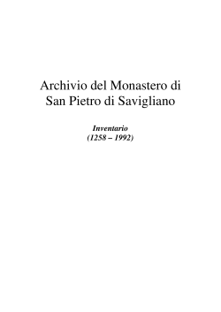 Archivio del monastero di San Pietro di Savigliano