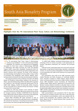 Highlights from the 7th International Plant Tissue Culture