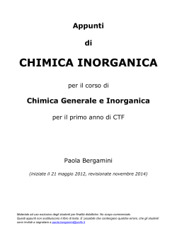 appunti inorganica 2014