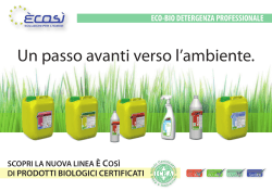 013 Presentazione Linea Eco-Bio Detergenza