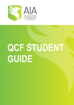 QCF Student Guide 2014 - Association of International